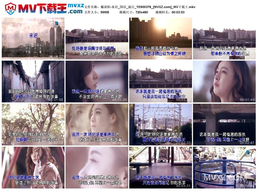 戴羽彤-来迟_国语_流行_YE600378